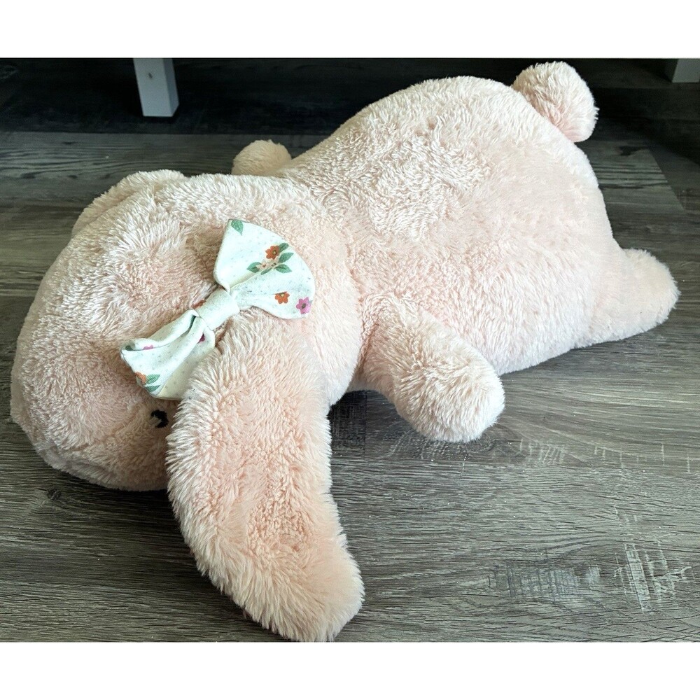 Pillowfort Weighted Plush Pink Bunny Rabbit EASTER 20" 3lbs 2024